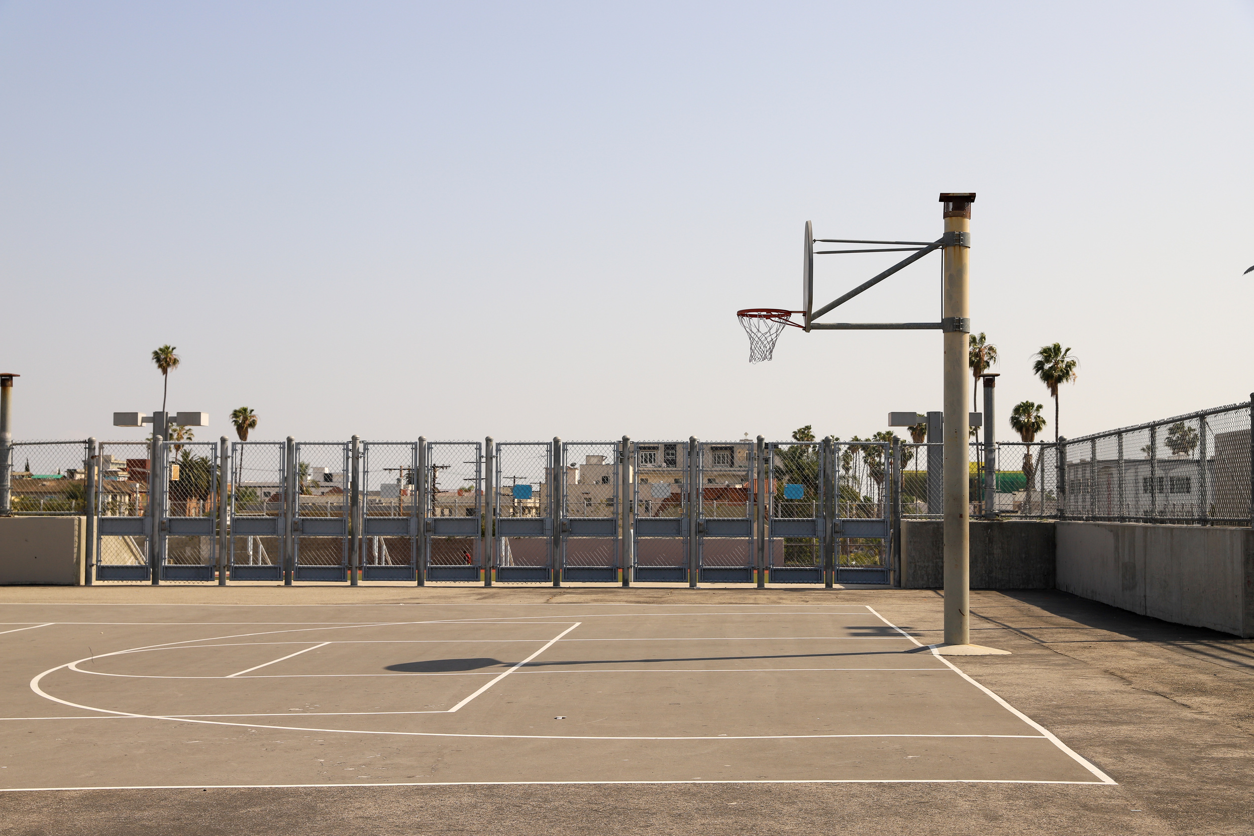 Empty Basketball Court
